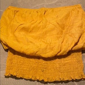 Mustard yellow tube top